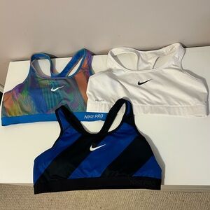 Nike Dri-FIT Sports Bra Set - Blue, White and Multicolor XL